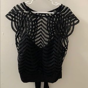 Charlotte Russe Black Lace Top
